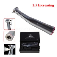 Dental 1:5 Increasing LED Fiber Optic Contra Angle Red Ring Fits NSK Ti Max Z95L