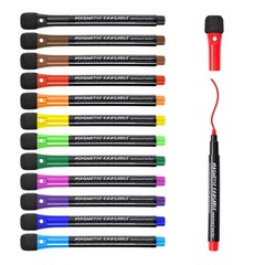 1 Count (Pack of 12), Red, Brown, Dark Orange, Magenta, Blue, Yellow, Light…