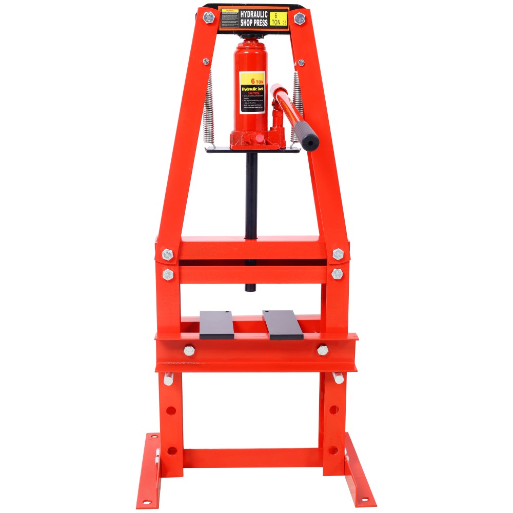 6 Ton Hydraulic Shop Press, Bench/Floor A-Frame with Plates Safety Valve