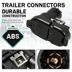 68014986AB Trailer Tow Connector Plug for Dodge RAM 1500 2500 3500 | for Jeep Fo