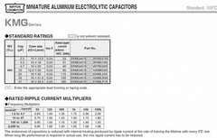 Lot of UCC 0.22uF .22uF 100V DC Radial 105C Electrolytic Capacitor KMG Series