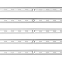 Uimoso 10 Packs 39 inch Steel Wall-Mounted Shelf Track Adjustable