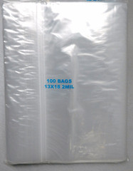 13×18 Bags Reloc Zippit Clear 2 Mil Reclosable Large Jumbo Size 13″x18″ 100 Pc
