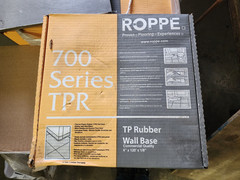 Roppe 700 Series TPR 1/8 in x 4 in x 120 ft TP Rubber Wall Base