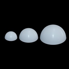 White Solid Silicone Rubber Half Ball Mold Stripping Hemisphere High Temperature