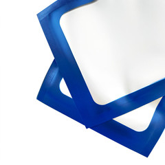 Blue/Silver Mylar Flat Zip Seal Bag for Cords/Cables/Hardware Accessory Products