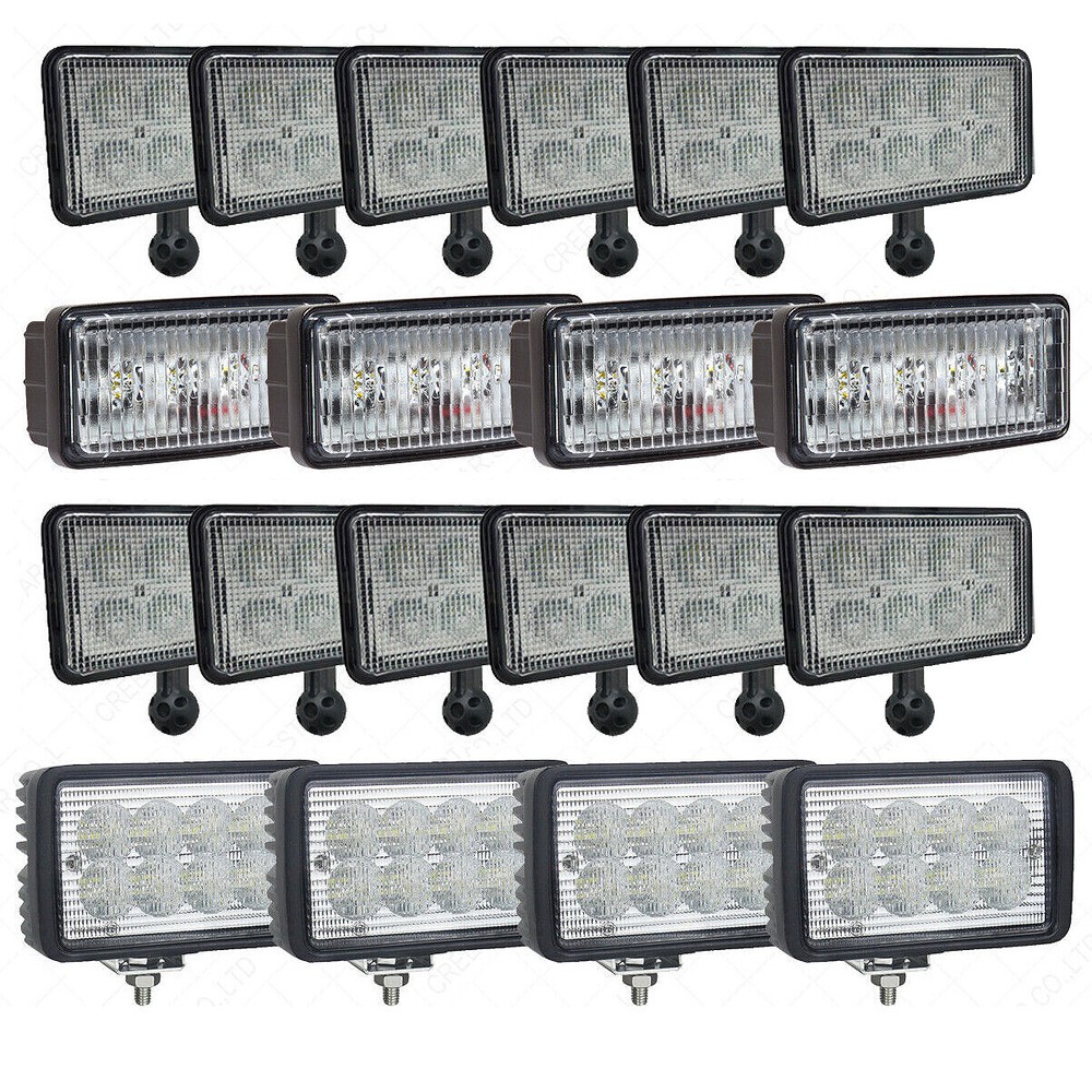 20PCS LED Work Light Kit For John Deere 8100 8200 8300 8400 8110 8210 8310 8410