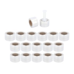 18 Rolls Mini Hand Stretch Wrap 3″ x 1500′ 80 Gauge Clear Plastic Shrink Film