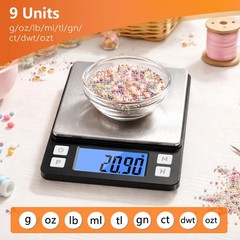 0.01g High Precision Jewelry Scale, 1000g Digital Gram Scale with Hold, Tare …
