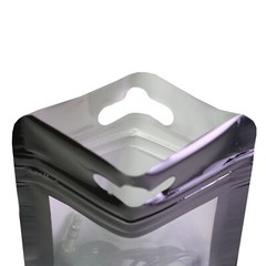 Flat Black Zip Seal Bags w/ Window and Butterfly Hang Hole Variety QTY and Sizes