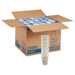 DIXIE CUPS CUP PAPER COFFEE HOT 12 OZ OUNCES TO GO PERFECTOUCH 5342DX 500 COUNT