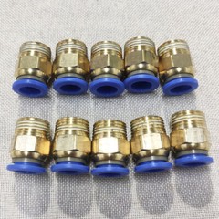 20x Quick 3/8″ OD Tube X 1/4″ NPT Pneumatic Fitting Push To Connect Air Fitting