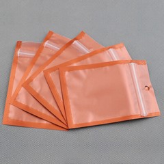 Variety of Sizes/Colors for Clear/Color/Silver Zip Bag w/ Hang Hole (100/Pack)