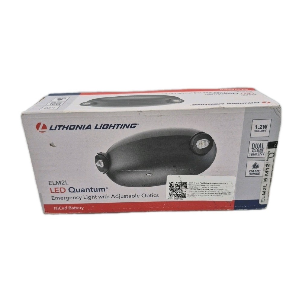 Lithonia Lighting 0.36 -Watt 120/277 Volt LED Hardwired Emergency light BlackNEW
