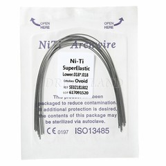 100pcs/10 Packs Dental Orthodontic Elastic Niti Arch Wire Rectangular Oval/Ovoid