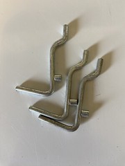 26 peg board hooks assorted Lengths, some straight some hooks.