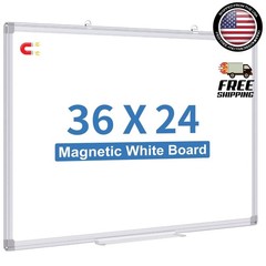 36 X 24 inches Magnetic Dry Erase Board with Aluminum Frame, Whiteboard