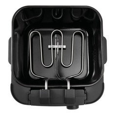Mainstays 4L matte black deep fryer, adjustable temp control