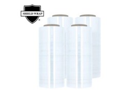 4 Rolls 15″ x 1476′ (30 Gauge) Pre-Stretch Shrink Wrap Plastic Hand Film Clear
