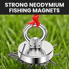 Strong Neodymium Fishing Magnets 150 Lbs68 KG Pulling Force Rare Earth Magnet…