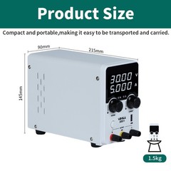 WEP Portable Power Supply 180W DC 30V 5A With Digital Screen 305D-V