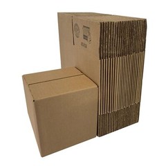 UOFFICE Corrugated Boxes 4 x 4 x 4″ Cube Mailing Boxes Bundle of 25