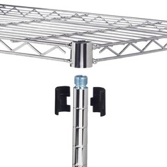 5 Tier Multicolor Wire Shelving Rack Metal Shelf Adjustable Unit Kitchen Storage