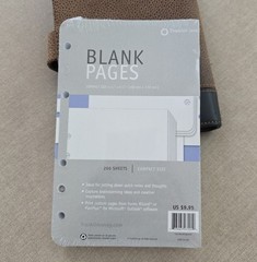 Power Planner Compact Case Two-Toned 6 Ring Snap New FranklinCovey Blank Pages