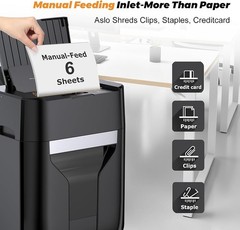 100-Sheet Auto Feed Paper Shredder 4.5 Gall Commercial Cross Cut for Home Office