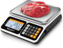 Commercial Food Scale 66Lb/30Kg, High Precision Digital Price Computing Scale