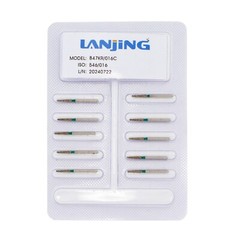 10pcs/pk Dental Diamond Burs FG 847KR-016C Modified Flat Taper Coarse High Speed