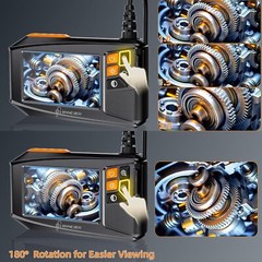 4.3″ HD Inspection Scope – IP67 Rated with 8 LEDs for Plumbing & HVAC Work