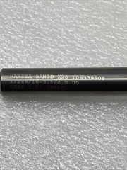 1/2” Hanita Carbide End Mill, 3 Flute, Extra Length, 6” OAL, .090” Radius, Neck