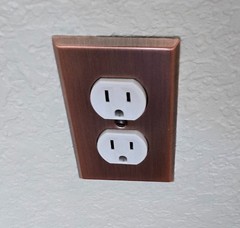ENERLITES ANTIQUE COPPER DUPLEX RECEPTACLE STAINLESS STEEL 1G WALLPLATE-10 PACK