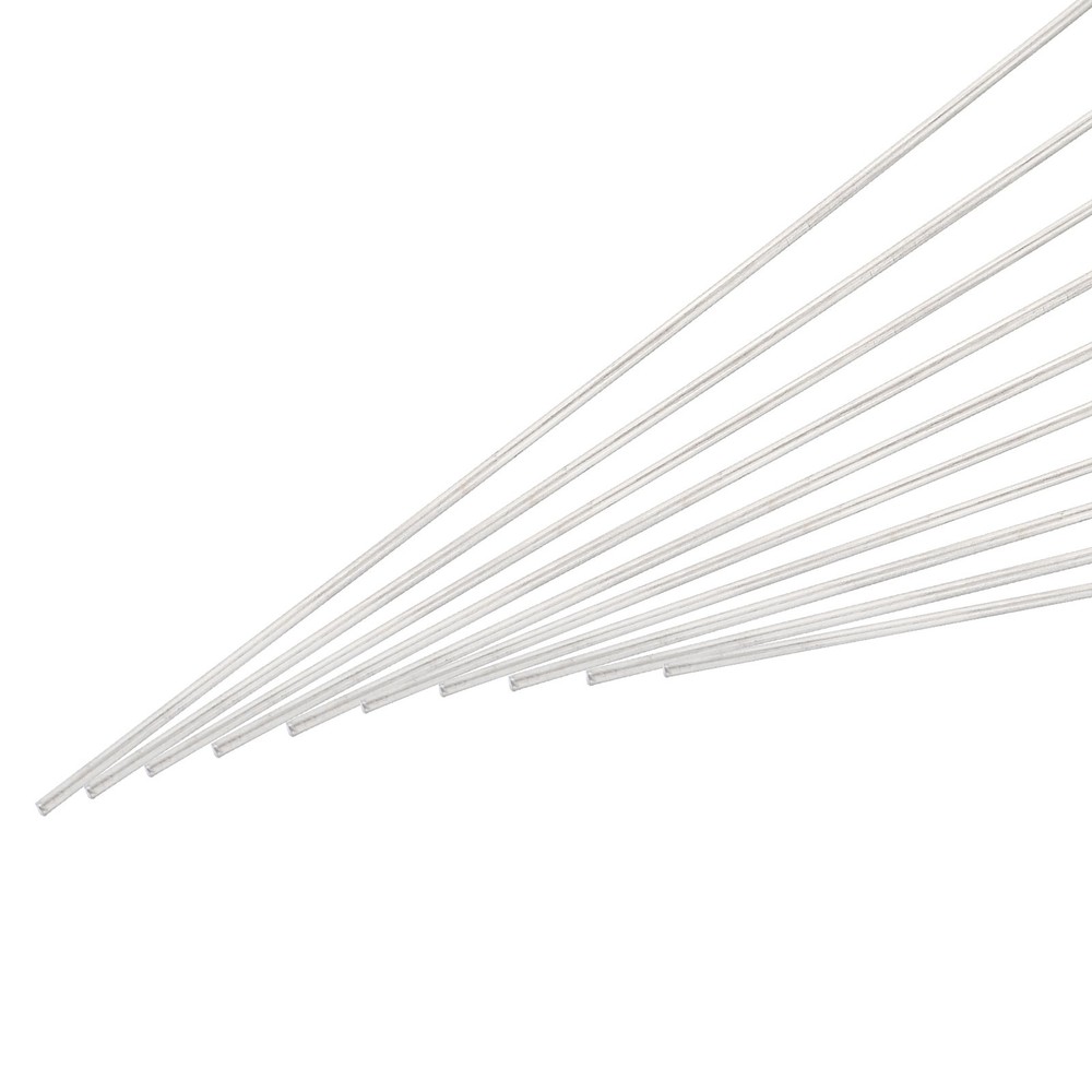 10Pcs 1.5mm x 300mm Stainless Steel Round Rod Metal Solid Shaft Rods Lathe Bar