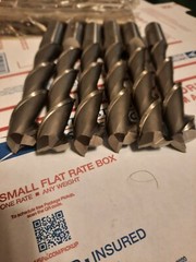 LOT OF 6 NEW KSD HSS 2 FLUTE EXTRA LENGTH END MILLS 3/4″ X 3/4″ X 4″ X 6-1/4″