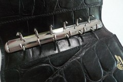 MULBERRY – POCKET BOOK AGENDA – MADE @ UK – BLACK CONGO LEATHER – NEW OLD STOCK