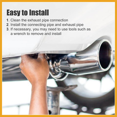 2 Pcs OD 5 Inch 90 Degree Mandrel Bend Elbow SS304 Stainless Steel Bend Tube Exh