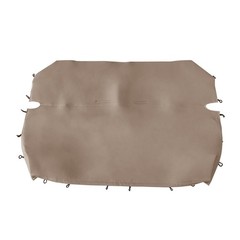 Bench Seat Cover Ford Chevy Dodge Full Size Trucks PU Leather Beige Deluxe