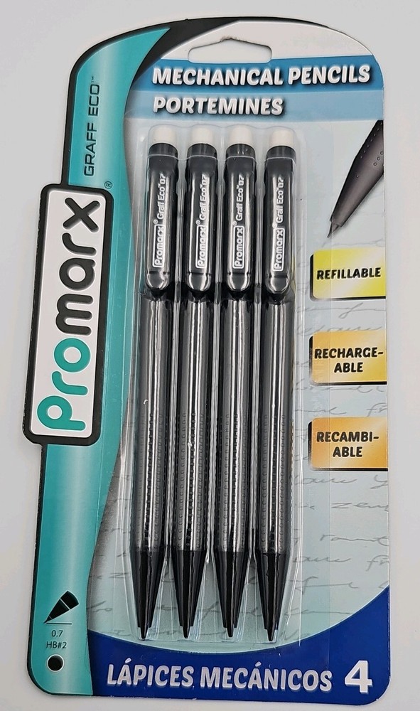 Promarx Mechanical Pencils Pack of 4 ~0.7 HB#2