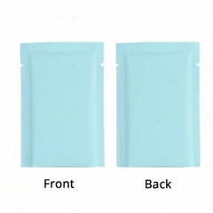 Variety of Colors&Sizes Double-Sided Foil Mylar Flat Open Top Bag w/Tear Notches