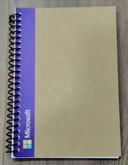 RARE BRAND NEW OFFICIAL MICROSOFT PURPLE BINDING NOTE PAD 75 PAGES PAPER JOURNAL