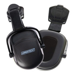 Safety Helmet Hard Hat with Black Ear MUFF JORESTECH