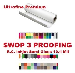 Ultrafine Premium SWOP 3 Proofing Paper 17″ x 100′ Roll Semi-Gloss 10.5 Mil 255g