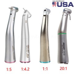 Dental Fiber Optic LED 1:1/20:1/1:4:2/1:5 E Type Contra Angle Handpiece