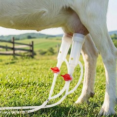 VEVOR Goat Milking Machine Goat Milker 0.8 Gal / 3 L Bucket Battery for Goats