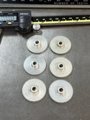 QTY 1 WESTINGHOUSE ALUMINUM SPUR GEAR 48 PITCH 57 TEETH 3/16” BORE 3/32” FACE