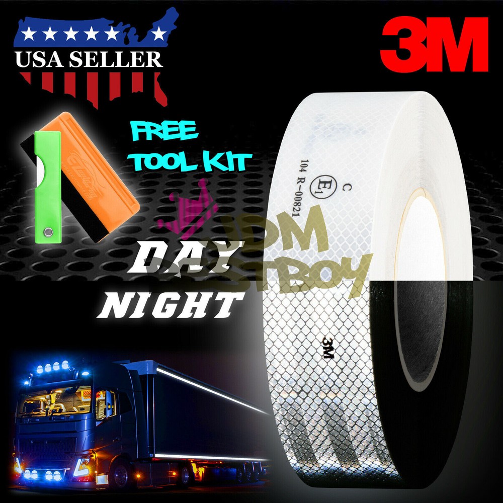 3M 2″x150′ Diamond Grade White Conspicuity Tape CE Approved Reflective Safety