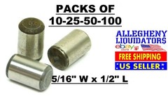 10-25-50-100 Packs! 5/16″ Width x 1/2″ Long Plain Alloy Steel Dowel Pins USA NH