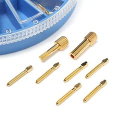 120PCS Dental Screw Post Titanium Kit Gold/Silver Plated Conical Root Canal Pins